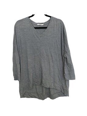 We Norwegians Gray V-neck Dolman Long Sleeve Top Small